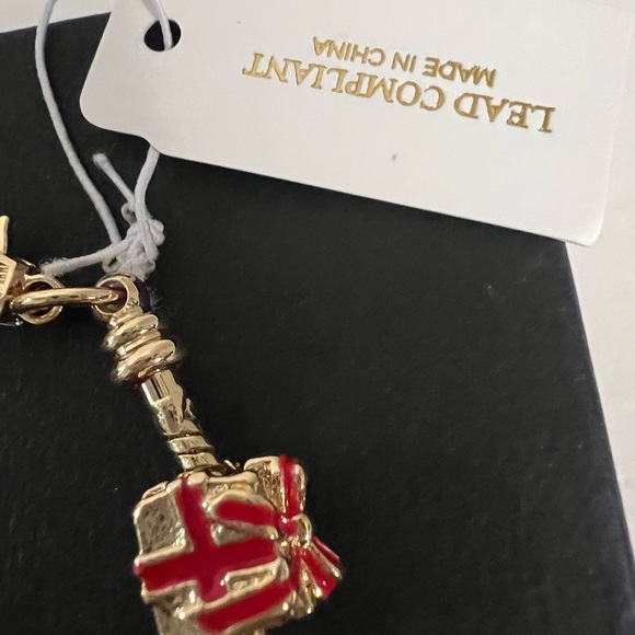 Natasha Couture Gold and Red Charm Bracelet - Picture 11 of 16